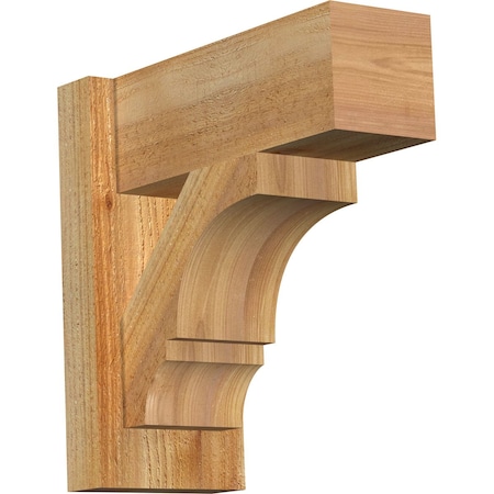 Ekena Millwork Balboa Block Rough Sawn Outlooker, Western Red Cedar, 6"W x 14"D x 14"H OUT06X14X14BOA05RWR
